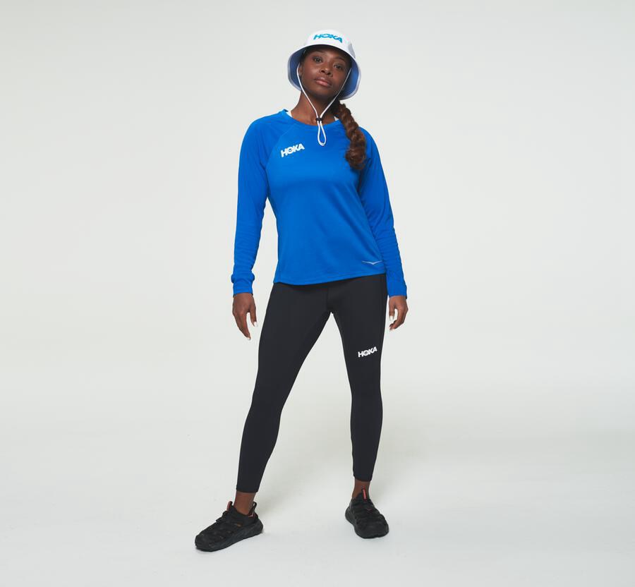 Hoka Womens Tops NZ - Hoka Performance Blue (DZN431289)